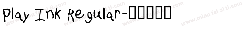 Play Ink Regular字体转换